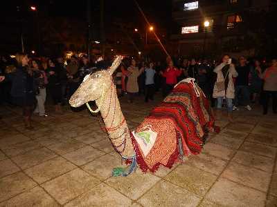 Η καμήλα των μάγων μοιράζει μελομακάρονα του Σχίζα στο Γαλάτσι !